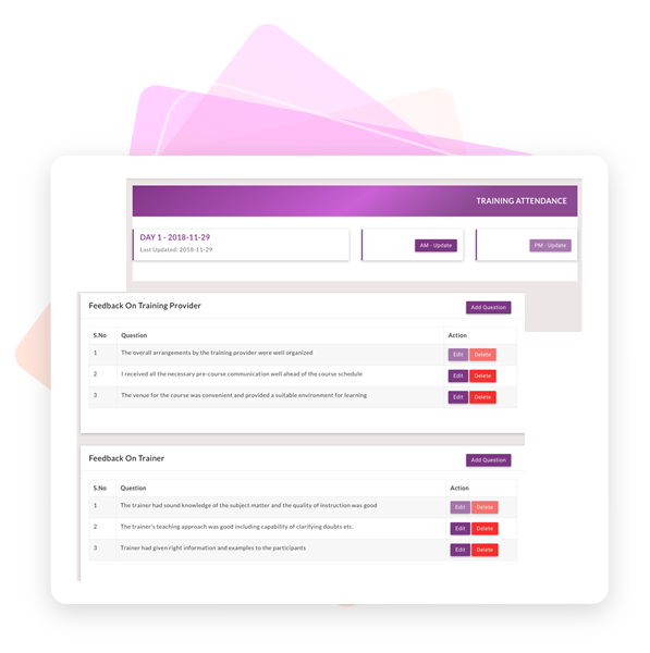 Feedback and Attendance system